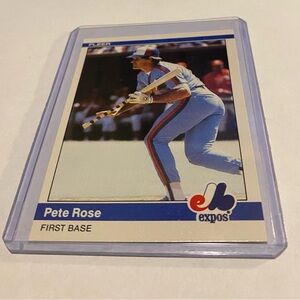 Pete Rose 1984 Fleer Update Baseball Card #U-102 Vintage Montreal Expos
